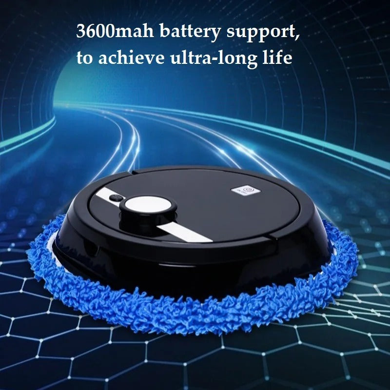 3-in-1 Smart Cordless Vacuum & Mopping Robot with Wet/Dry Cleaning & Auto Spray